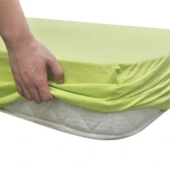 2 Draps-housses Vert Pomme En Jersey De Coton 180 X 200 - 200 X 220 Cm -Lexibook Magasin 2 draps housses vert pomme en jersey de coton 180 x 200 200 x 220 cm 8718475923862 586008