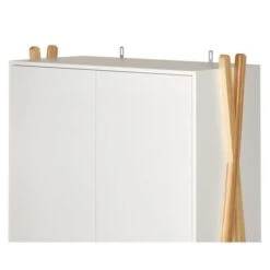 Armoire Enfant - Pin Massif Et MDF - Blanc/naturel - Style Scandinave - L 46 Cm -Lexibook Magasin amarok armoire enfant pin massif et mdf blanc naturel style scandinave l 46 cm 3248116144172 435592