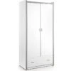 Armoire 2 Portes 1 Tiroir Bois Blanc Bonny -Lexibook Magasin armoire 2 portes 1 tiroir bois blanc bonny 5420070221313 692672