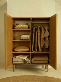 Armoire 2 Portes Bois Frêne Foncé Akaia -Lexibook Magasin armoire 2 portes bois frene fonce hai no ki 5414375185746 592328