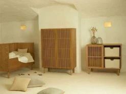 Armoire 2 Portes Bois Frêne Foncé Akaia -Lexibook Magasin armoire 2 portes bois frene fonce hai no ki 5414375185746 592330