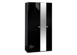 Armoire 2 Portes Laquée Noire Strass -Lexibook Magasin armoire 2 portes laquee noire strass 3102000068756 20786