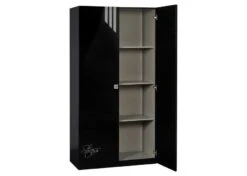 Armoire 2 Portes Laquée Noire Strass -Lexibook Magasin armoire 2 portes laquee noire strass 3102000068756 20787