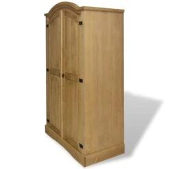 Armoire 2 Portes Pin Massif Ciré Naturel Mexica -Lexibook Magasin armoire 2 portes pin massif cire naturel mexica 3666722585620 246360