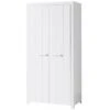 Armoire 2 Portes Pin Massif Laqué Blanc Erik -Lexibook Magasin armoire 2 portes pin massif laque blanc erik 5420070222389 691578