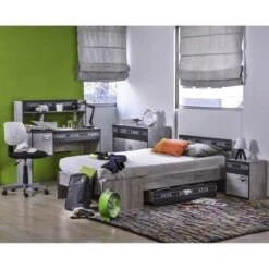 Armoire De Chambre Style Industriel Gris Loft Et Gris Ombre - L 101 Cm 9 Armoire De Chambre Style Industriel Gris Loft Et Gris Ombre - L 101 Cm -Lexibook Magasin armoire de chambre style industriel gris loft et gris ombre l 101 cm 3480940192770 435609