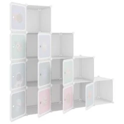 Armoire De Rangement Pour Enfants Avec 10 Cubes Blanc PP -Lexibook Magasin armoire de rangement pour enfants avec 10 cubes blanc pp 3666722605977 1391069