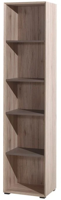 Bibliothèque 5 Niveaux Bois Clair Et Marron Foresta