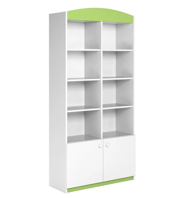 Bibliothèque Blanche Et Vert Drimy 90 Cm 5 Bibliothèque Blanche Et Vert Drimy 90 Cm – Image 3