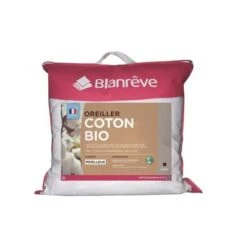 BLANREVE Oreiller 100% Coton BIO 60x60
