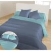 BLEU CALIN Couette Chaude Bicolore Nuit/Glacier 220x240cm -Lexibook Magasin bleu calin couette chaude bicolore nuit glacier 220x240cm 3153633438362 513771