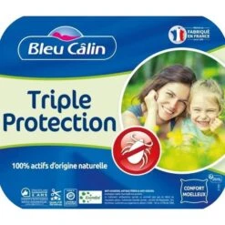 BLEU CALIN Traversin ESSENTIAL By PRONEEM - 100% Coton Traité Pur Essential - 140 Cm