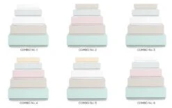 Boîtes De Rangement Bois Laqué Multicolore Pyramid Combi 8 -Lexibook Magasin boites de rangement bois laque multicolore pyramid combi 8 327475