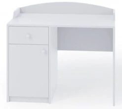 Bureau Enfant Avec Tiroir Et Un Placard Blanc Drimy