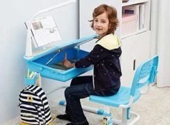 Bureau Inclinable Réglable Bois Et Métal Bleu Et Bois Clair Comfortline 7 Bureau Inclinable Réglable Bois Et Métal Bleu Et Bois Clair Comfortline -Lexibook Magasin bureau inclinable reglable bois et metal bleu et bois clair comfortline 5420070224178 695547