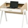 Bureau Rideau Vagues Tiroir Blanc Pieds Blanc -Lexibook Magasin bureau rideau vagues tiroir blanc pieds blanc 87864