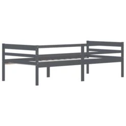 Lit Banquette Gris Foncé Bois De Pin Massif 90x200 Cm -Lexibook Magasin cadre de lit gris fonce bois de pin massif 90x200 cm 3666722222433 1136522