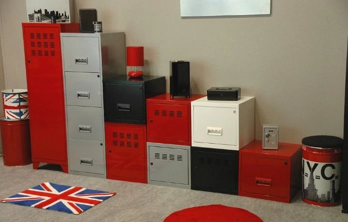 Caisson De Rangement 1 Porte Métal Gris Mat Pilake 7 Caisson De Rangement 1 Porte Métal Gris Mat Pilake – Image 5