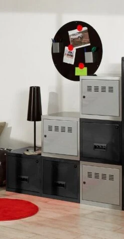 Caisson De Rangement 1 Porte Métal Gris Mat Pilake 13 Caisson De Rangement 1 Porte Métal Gris Mat Pilake -Lexibook Magasin caisson de rangement 1 porte metal gris mat pilake 3219092022730 353413