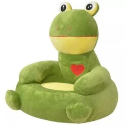 Chaise Pour Enfants En Peluche Grenouille Verte