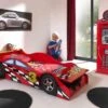 Chambre 2 Pièces Lit Voiture De Course 70x140 Cm Et Armoire Bois Rouge Todd -Lexibook Magasin chambre 2 pieces lit voiture de course 70x140 cm et armoire bois rouge car beds 5420070212106 694582