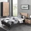 Chambre Enfant 3 Pièces Bois Massif Clair Et Gris Arna 90x200 Cm -Lexibook Magasin chambre enfant 3 pieces bois massif clair et gris arna 90x200 cm 5420070223713 209222