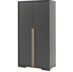 Chambre Enfant 3 Pièces Lit Chevet Et Armoire 2 Portes Bois Gris Anthracite London 90x200 Cm -Lexibook Magasin chambre enfant 3 pieces lit chevet et armoire 2 portes bois gris anthracite london 90x200 cm 5420070233484 689986