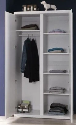 Chambre Enfant 3 Pièces Lit Chevet Et Armoire 2 Portes Bois Laqué Blanc Lara 90x200 Cm -Lexibook Magasin chambre enfant 3 pieces lit chevet et armoire 2 portes bois laque blanc lara 90x200 cm 5420070213424 690477