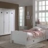 Chambre Enfant 4 Pièces Lit Gigogne Chevet Et Armoire 3 Portes Bois Laqué Blanc Cœur 90x200 Cm -Lexibook Magasin chambre enfant 4 pieces lit gigogne chevet et armoire 3 portes bois laque blanc c ur 90x200 cm 5420070215633 691105