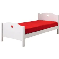 Chambre Enfant 4 Pièces Lit Gigogne Chevet Et Armoire 3 Portes Bois Laqué Blanc Cœur 90x200 Cm -Lexibook Magasin chambre enfant 4 pieces lit gigogne chevet et armoire 3 portes bois laque blanc c ur 90x200 cm 5420070215633 691107