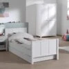 Chambre Enfant 4 Pièces Pin Massif Blanc Carly 90x200 Cm 3 -Lexibook Magasin chambre enfant 4 pieces pin massif blanc carly 90x200 cm 5420070228541 209367