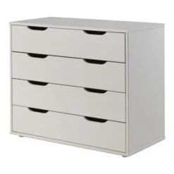 Chambre Enfant 5 Pièces Lit Bureau 2 Commodes Et étagère Pin Massif Blanc Pino 90x200 Cm -Lexibook Magasin chambre enfant 5 pieces lit bureau 2 commodes et etagere pin massif blanc pino 90x200 cm 5420070212656 697072