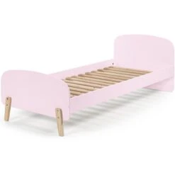 Lexibook Magasin -Lexibook Magasin chambre enfant 5 pieces lit rambarde chevet et 2 etageres bois laque rose et pin clair kiddy 90x200 cm 5420070223188 692131
