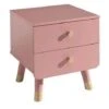 Chevet Enfant 2 Tiroirs Bois Terre Rose Satiné Funy 1 Chevet Enfant 2 Tiroirs Bois Terre Rose Satiné Funy -Lexibook Magasin chevet enfant 2 tiroirs bois terre rose satine billy 5420070232548 692499