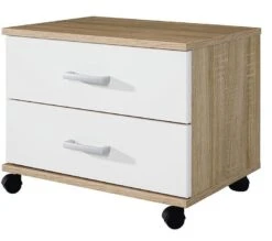 Chevet Enfant Chêne De Sonoma Et Blanc Alpin Target