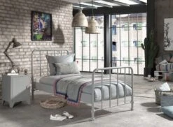 Chevet Enfant Métal Blanc Mat Bronx -Lexibook Magasin chevet enfant metal blanc mat bronxx 5420070235914 695465