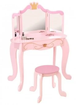 Coiffeuse Rose Princesse Kidkraft 76123