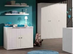Commode 2 Portes Bois Laqué Blanc Robin 7 Commode 2 Portes Bois Laqué Blanc Robin -Lexibook Magasin commode 2 portes bois laque blanc robin 5420070207546 690235