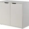 Commode 2 Portes Pin Massif Blanc Pino -Lexibook Magasin commode 2 portes pin massif blanc pino 5420070210706 201108