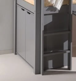 Commode 2 Portes Pin Massif Gris Pinie -Lexibook Magasin commode 2 portes pin massif gris pino 5420070233972 732157