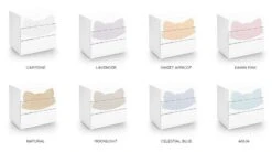 Commode 3 Tiroirs Laqué Blanc Et Motif Renard Violet Fox -Lexibook Magasin commode 3 tiroirs laque blanc et motif renard violet fox 327915