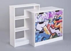 Commode 4 Tiroirs GraffitiI -Lexibook Magasin commode 4 tiroirs graffitii 4010340274104 70495
