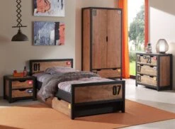 Commode 4 Tiroirs Pin Massif Foncé Et Noir Alex 9 Commode 4 Tiroirs Pin Massif Foncé Et Noir Alex -Lexibook Magasin commode 4 tiroirs pin massif fonce et noir alex 5420070209830 689599