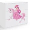 Commode Enfant Blanche Princesse à Cheval 80 Cm -Lexibook Magasin commode enfant blanche princesse a cheval 80 cm 3666722168229 1231624