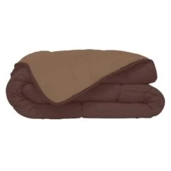Couette Microfibre 400g/m² CALGARY Choco & Moka 200x200cm