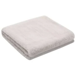 Couverture 100x150 Cm Fausse Fourrure De Lapin Gris