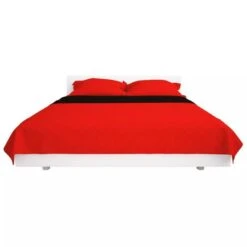 Couvre-lit Matelassé Double-face Rouge Et Noir 170x210 Cm -Lexibook Magasin couvre lit matelasse double face rouge et noir 170x210 cm 3666722520607 586219