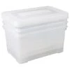 CURVER Lot De 3 Boîtes De Rangement - 50L - Transparent - L 60 X P 40 X H 39,5 Cm -Lexibook Magasin curver lot de 3 boites de rangement 50l transparent l 60 x p 40 x h 39 5 cm 5412006790048 496399