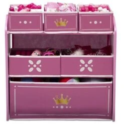 DELTA CHILDREN Meuble De Rangement Couronne Blanc - Rose