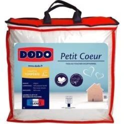 DODO Couette Petit Coeur - 140 X 200 Cm - Blanc